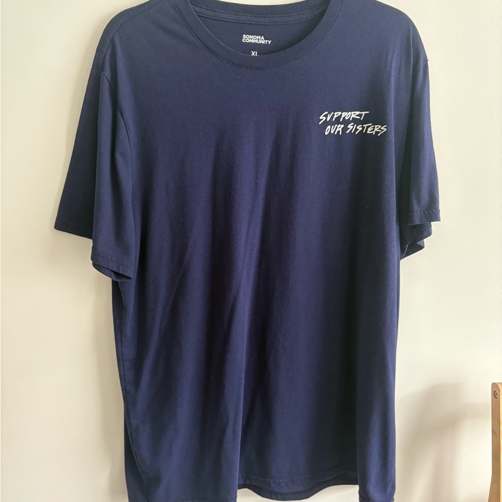 Navy Blue Support Our Sisters T-Shirt